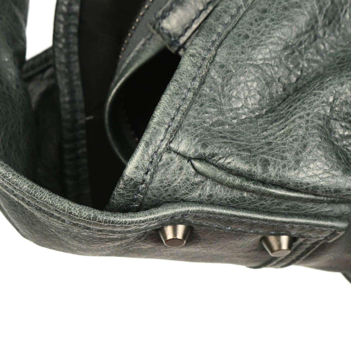 Balenciaga Green Classic Bridge Shoulder Bag Handbag