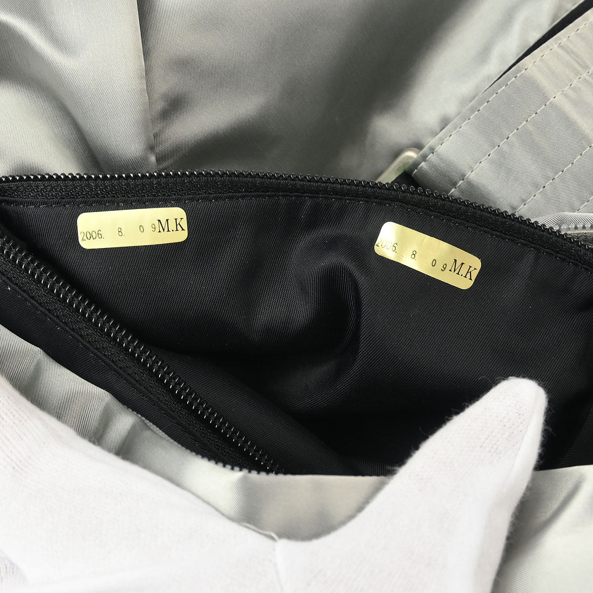 Chanel 2005-2006 Gray Nylon Sport Line Gym Bag