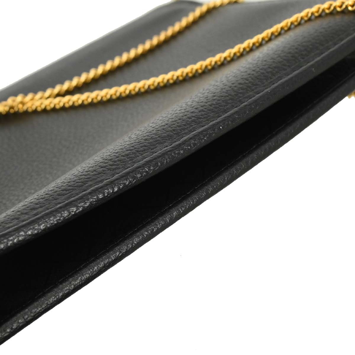 Christian Dior Black Leather Shoulder Bag