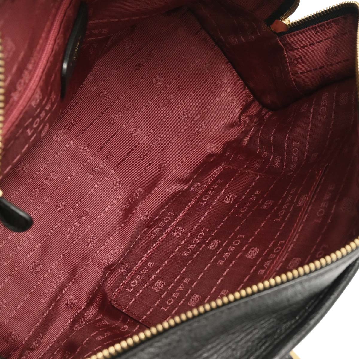 Loewe Black Leather Amazona 28 Handbag