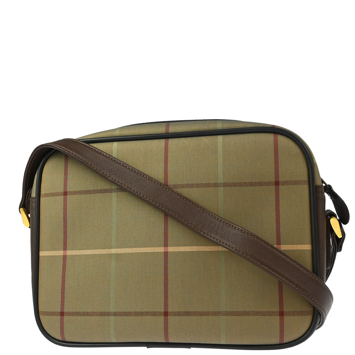 Burberrys Brown Check Shoulder Bag