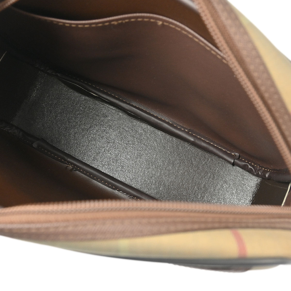Burberrys Brown Check Shoulder Bag