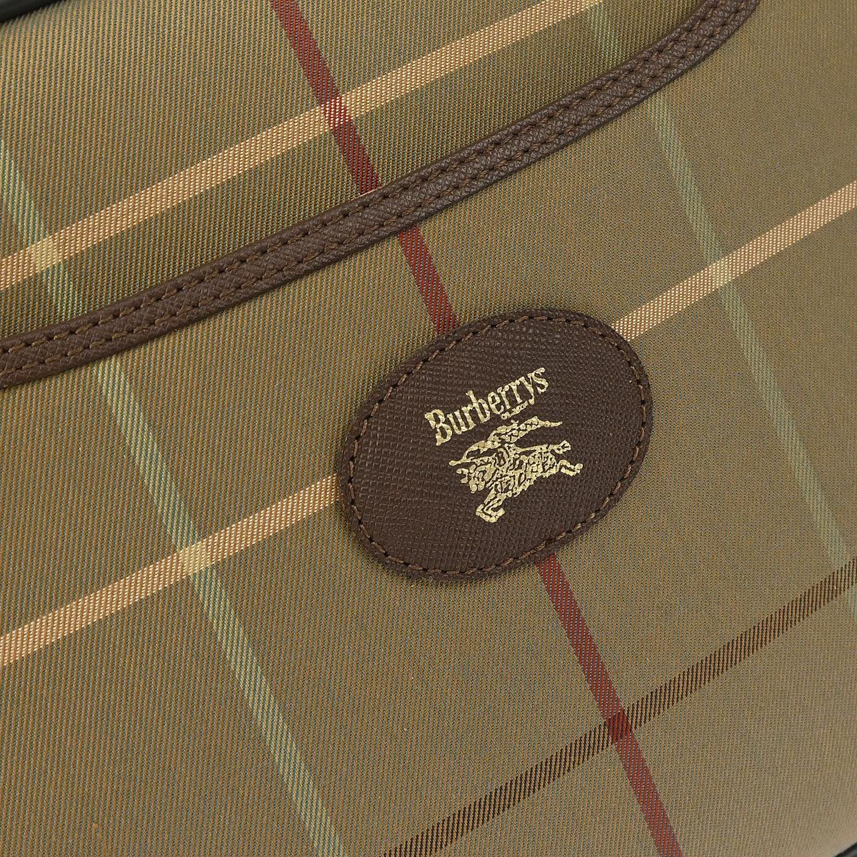 Burberrys Brown Check Shoulder Bag