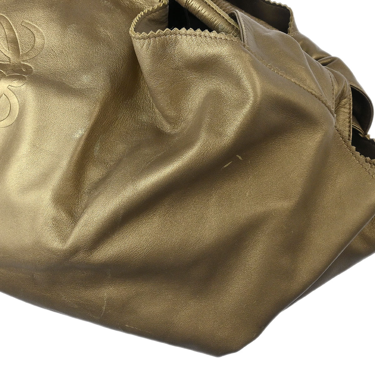 Loewe 2009 Gold Lambskin Nappa Aire Tote Bag