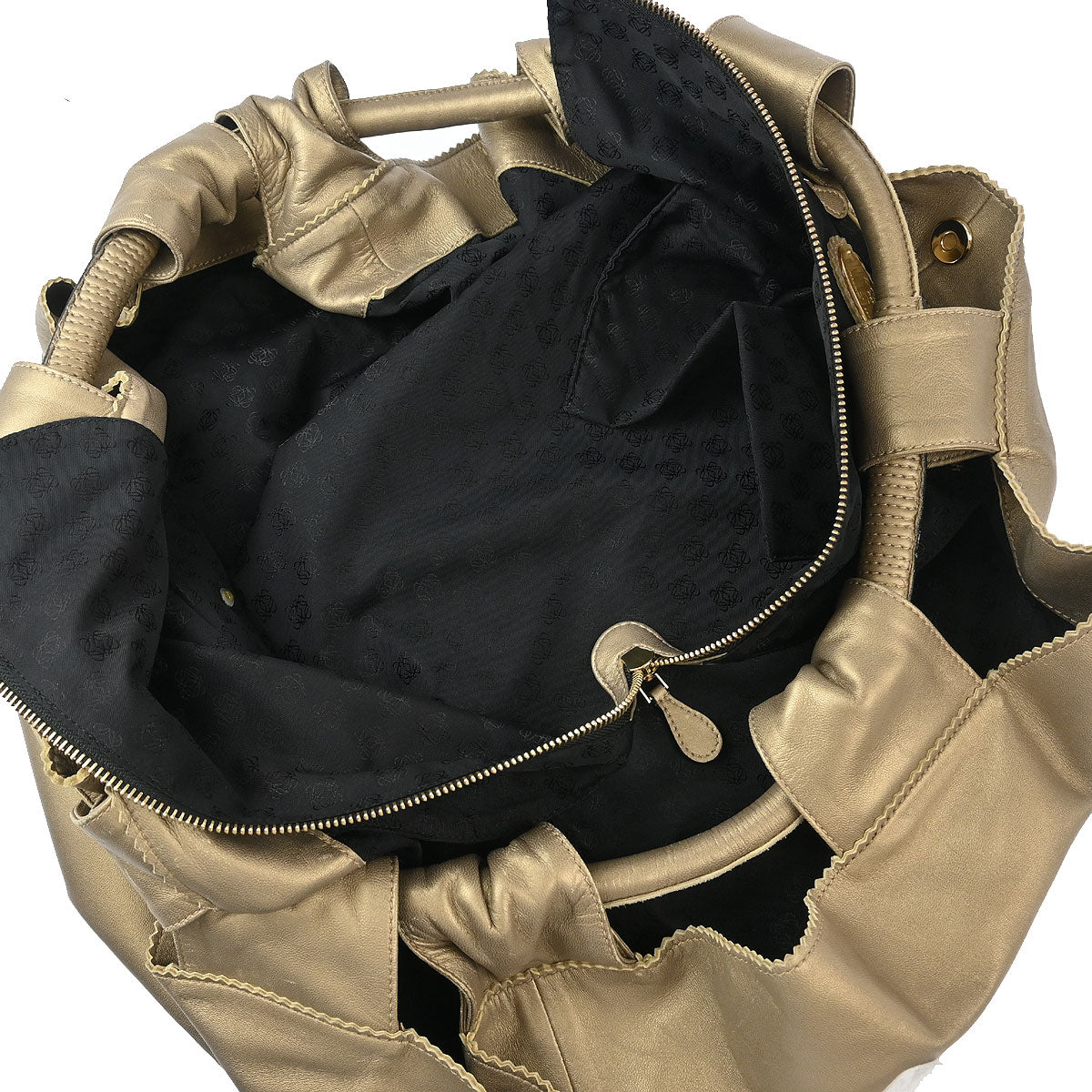 Loewe 2009 Gold Lambskin Nappa Aire Tote Bag