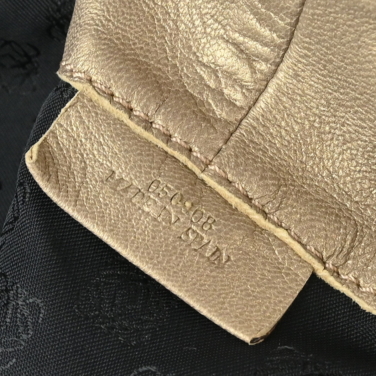 Loewe 2009 Gold Lambskin Nappa Aire Tote Bag