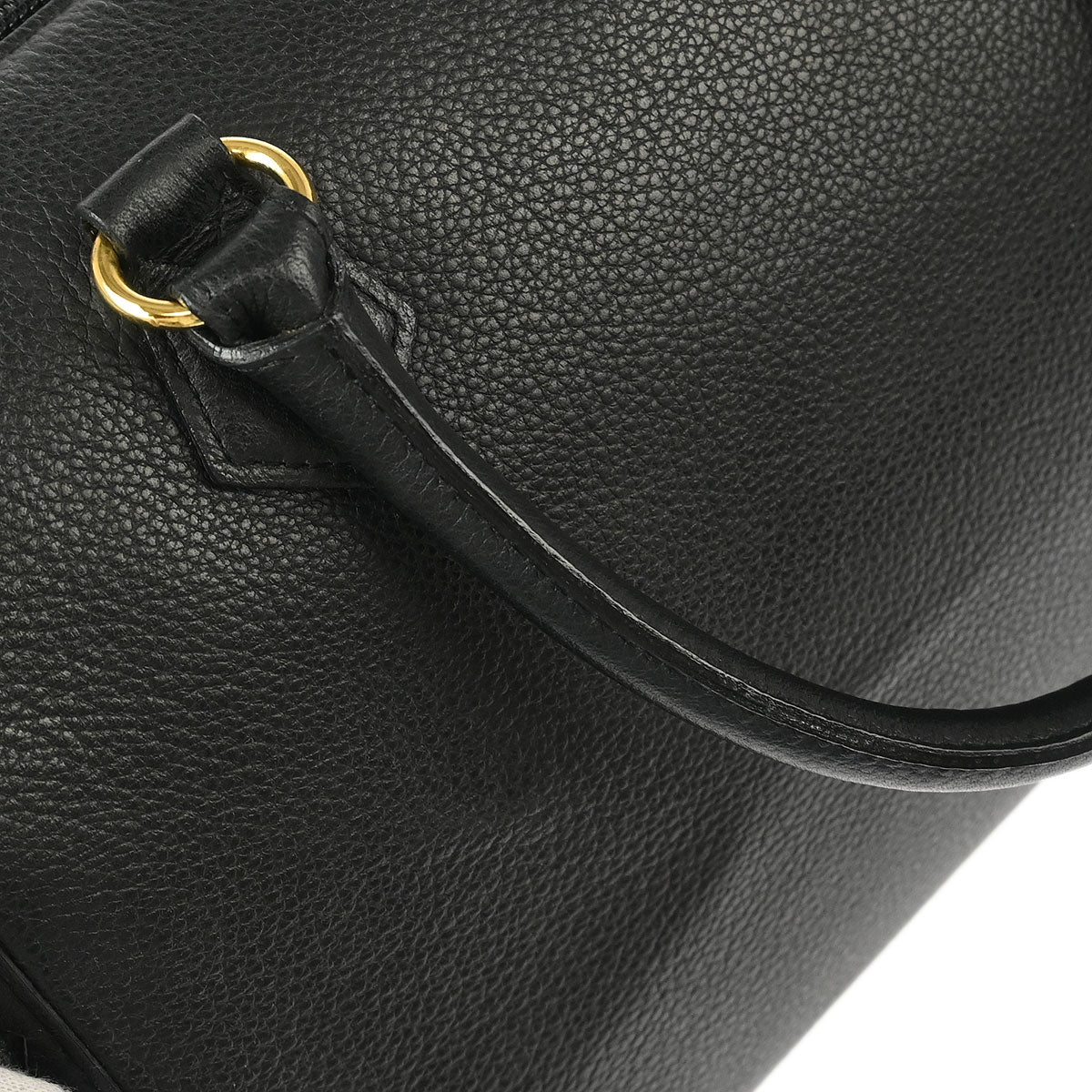Yves Saint Laurent Black Duffle Handbag