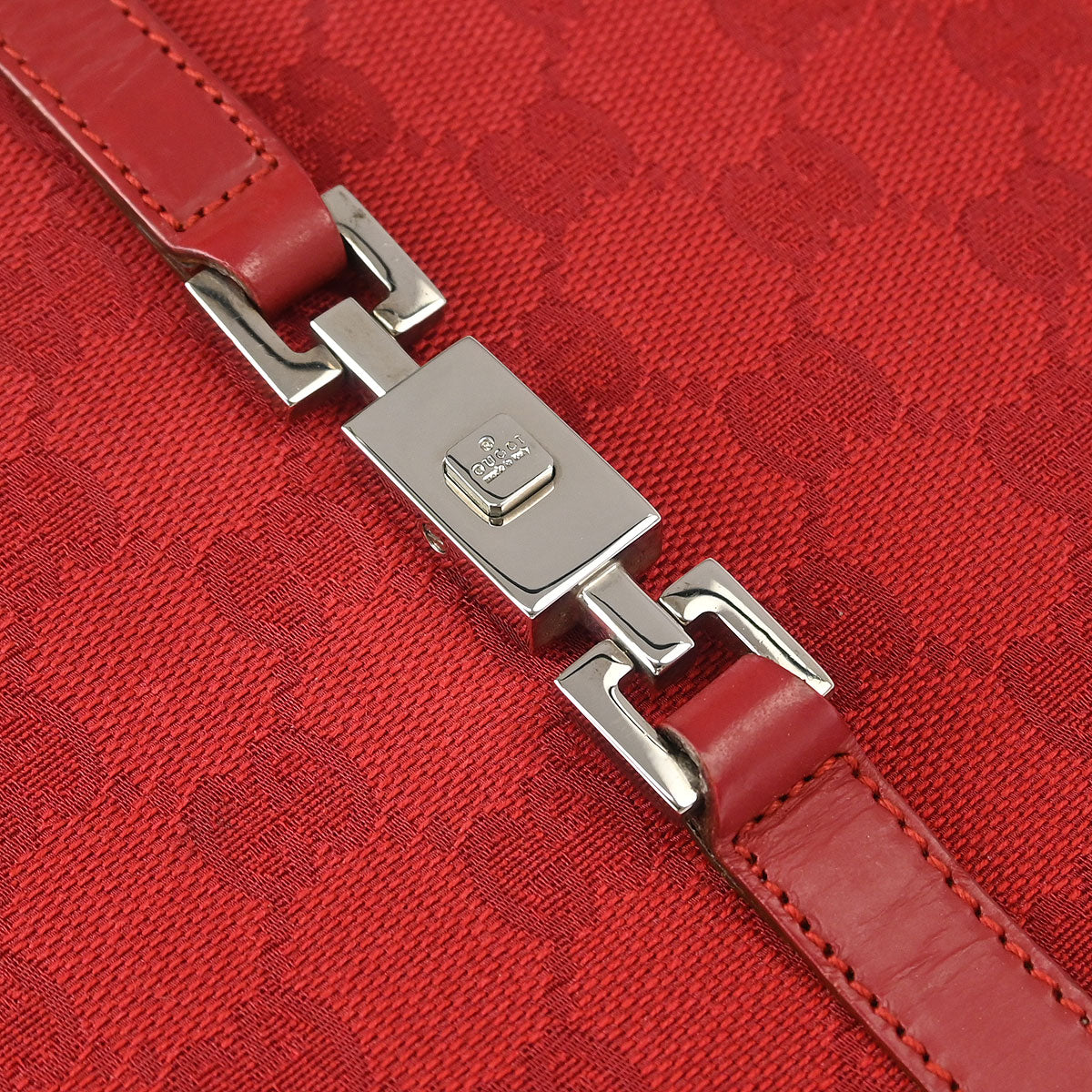 Gucci Red GG Jackie Handbag