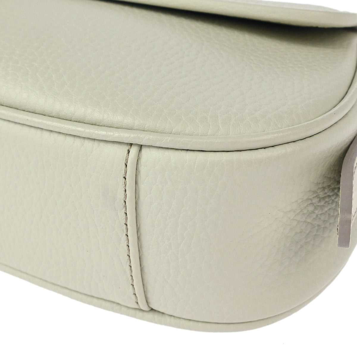 Burberry White Leather Shoulder Bag