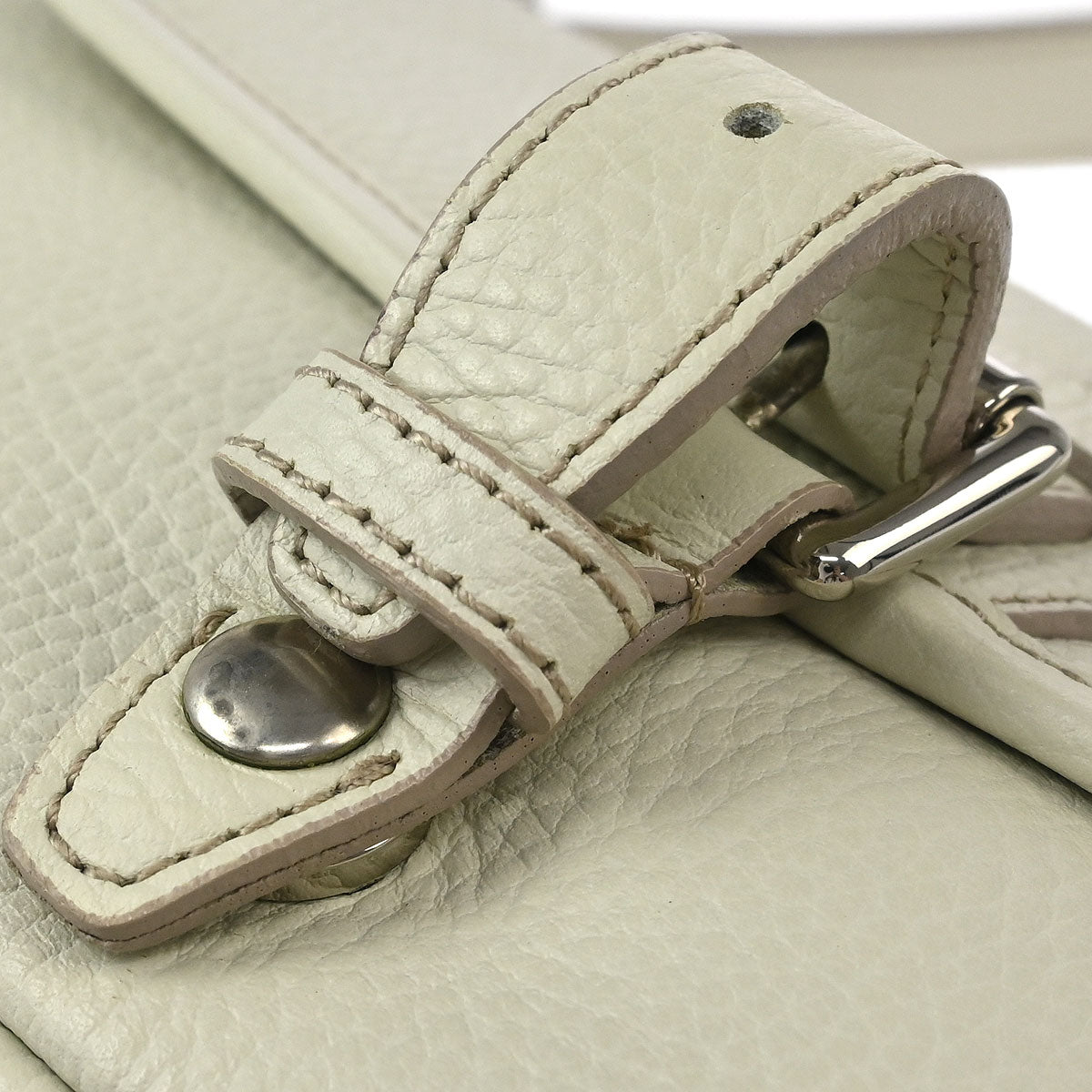 Burberry White Leather Shoulder Bag