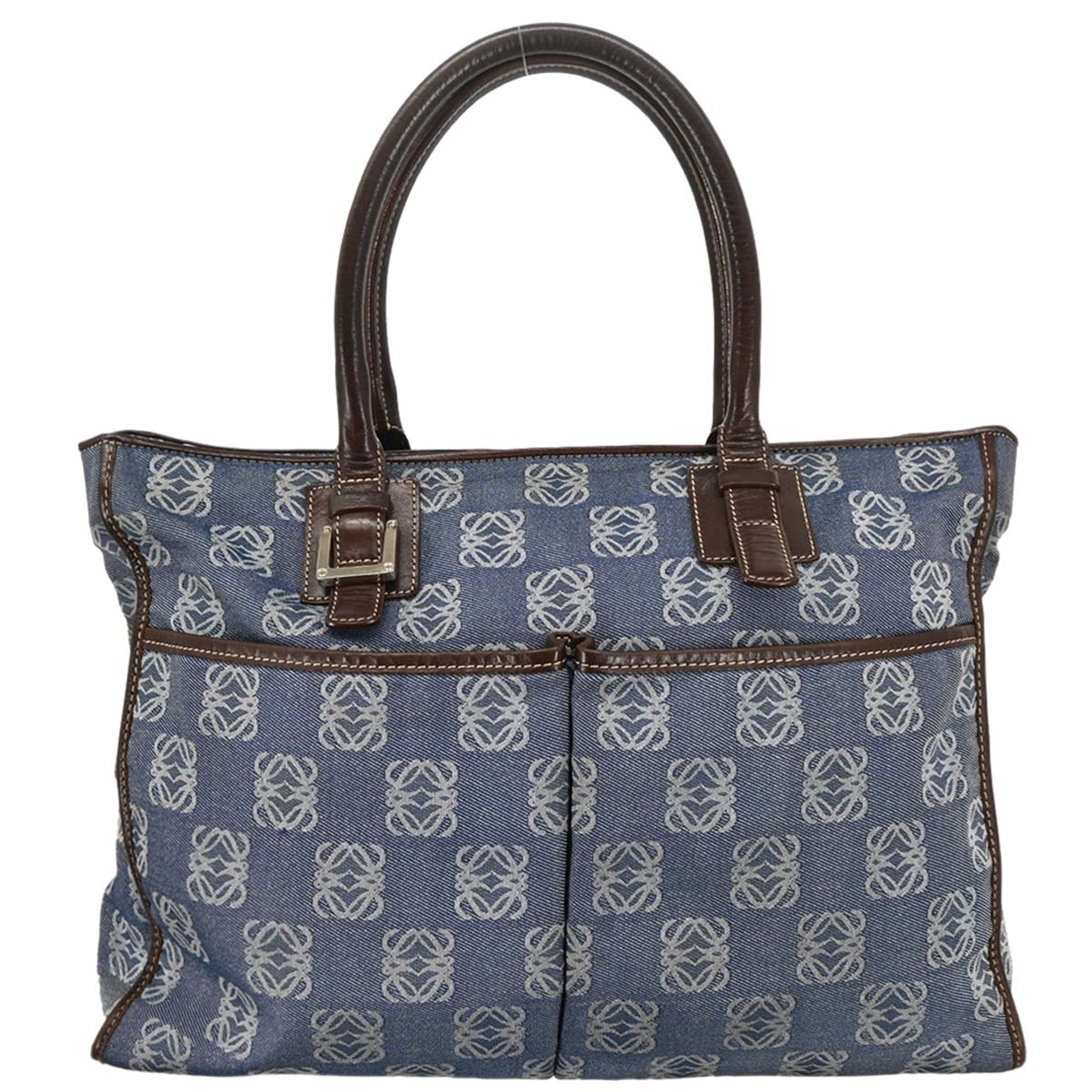 Loewe 2003 Indigo Denim Tote Handbag