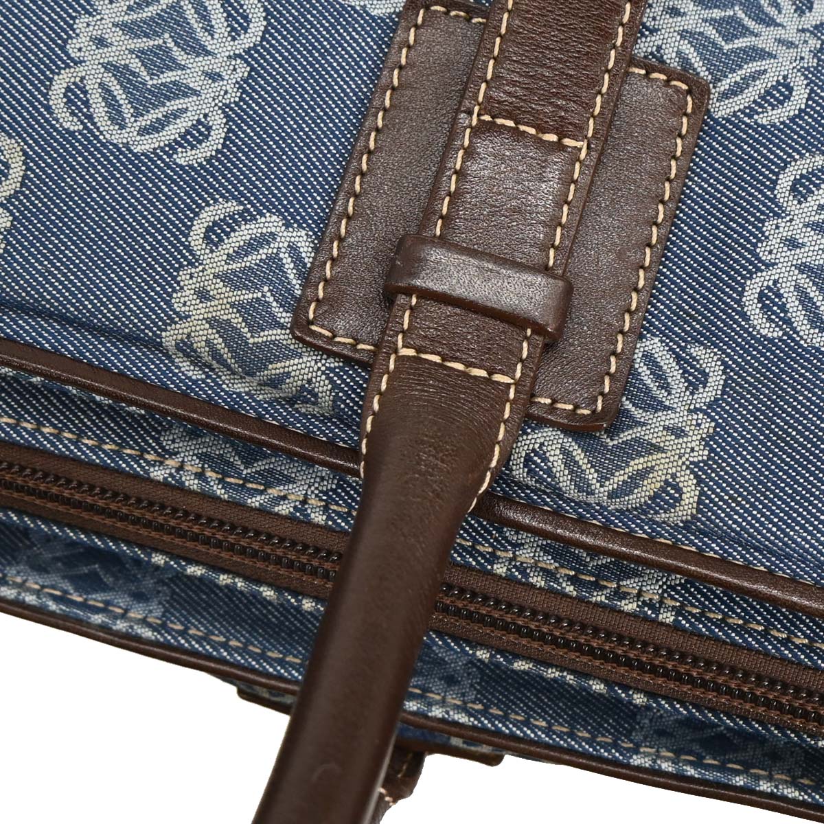 Loewe 2003 Indigo Denim Tote Handbag