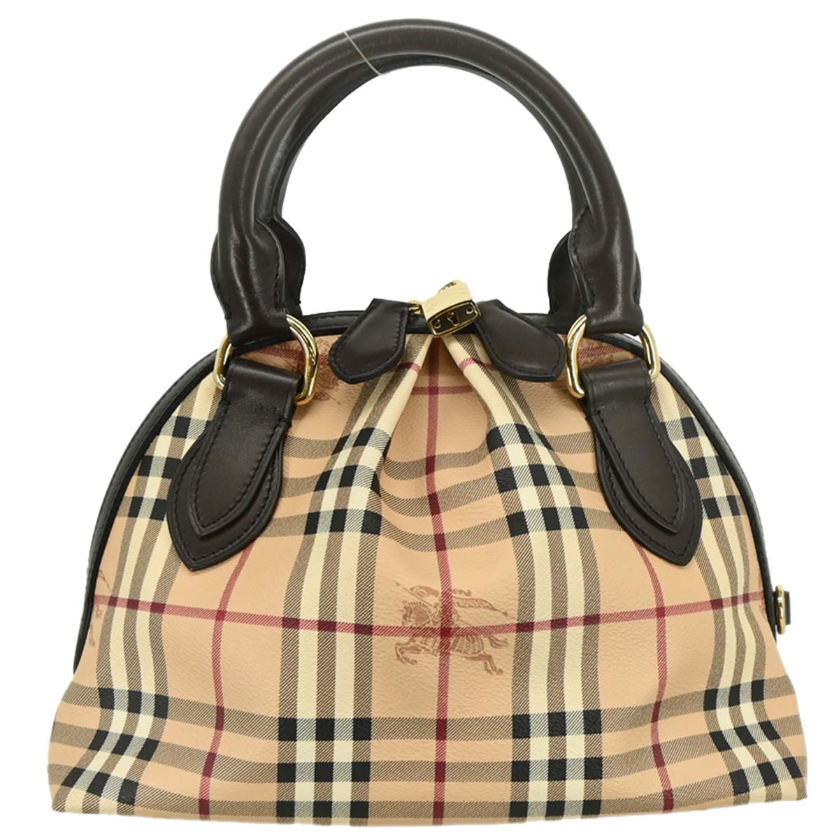 Burberry Beige PVC House Check Handbag