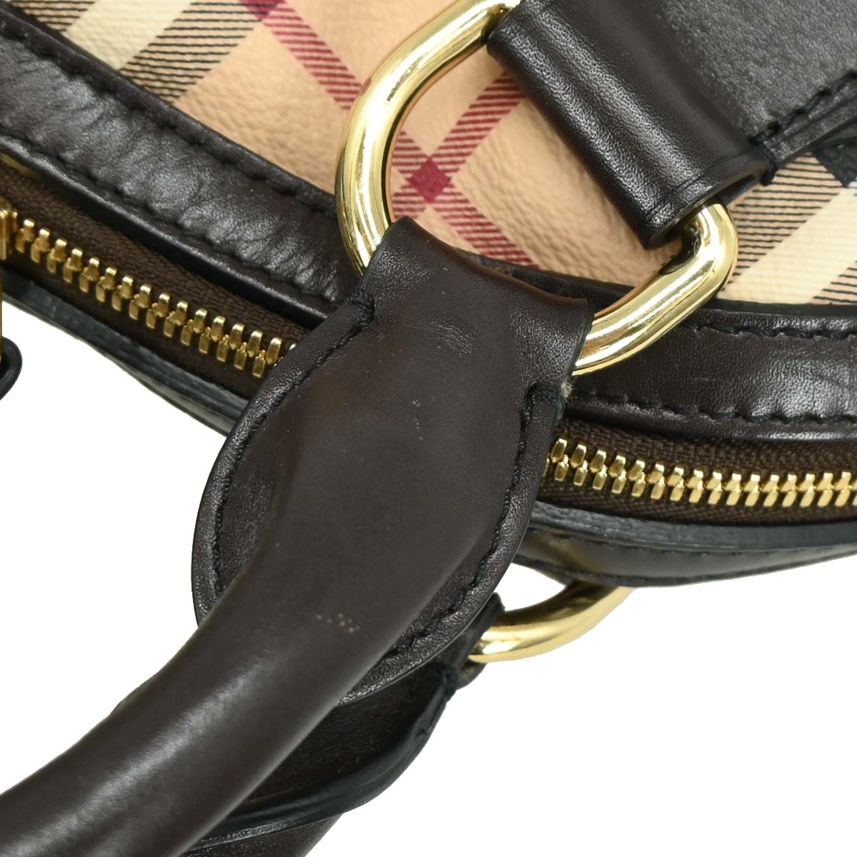 Burberry Beige PVC House Check Handbag