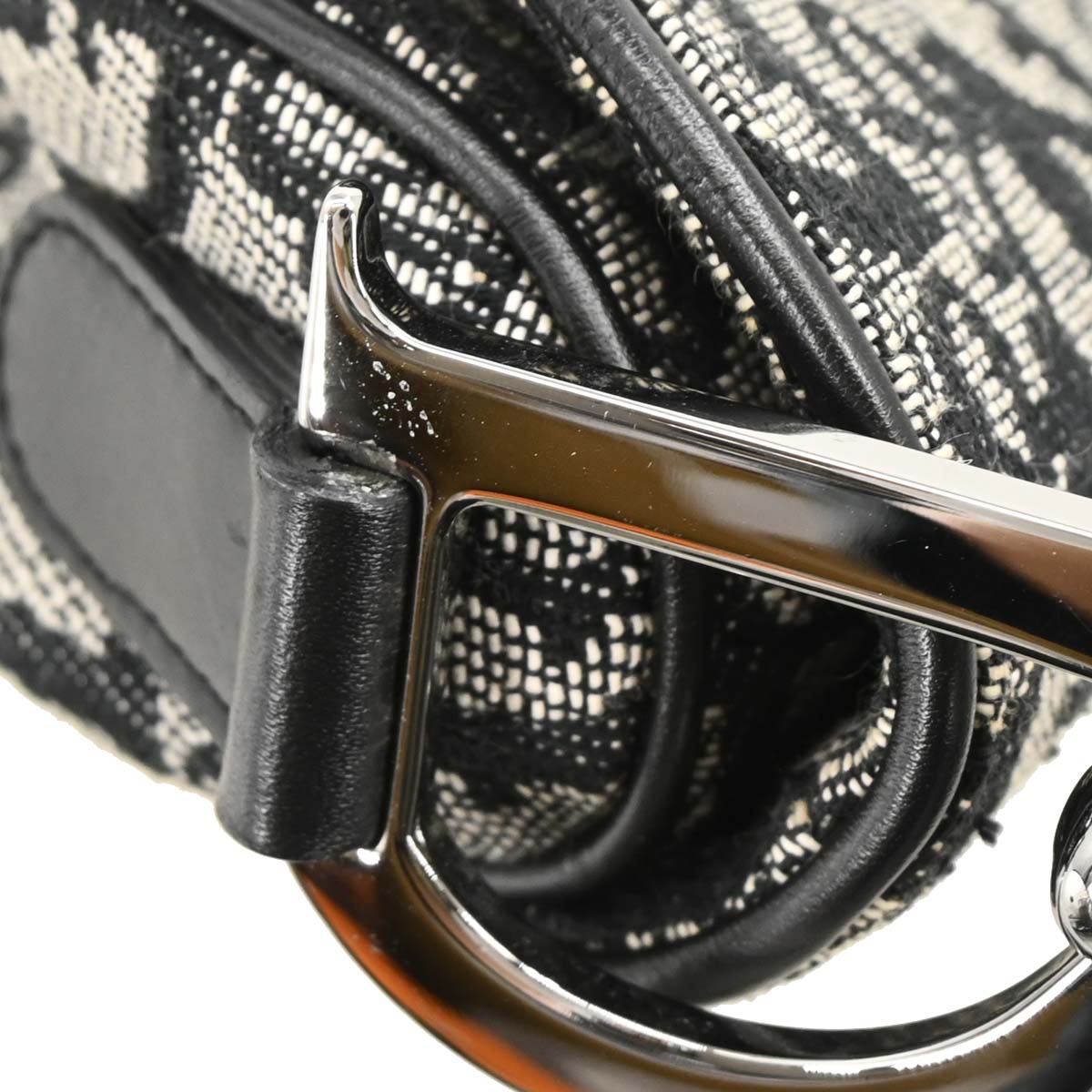 Christian Dior 2002 Black Trotter Saddle Handbag