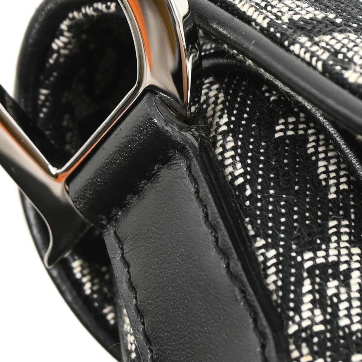 Christian Dior 2002 Black Trotter Saddle Handbag