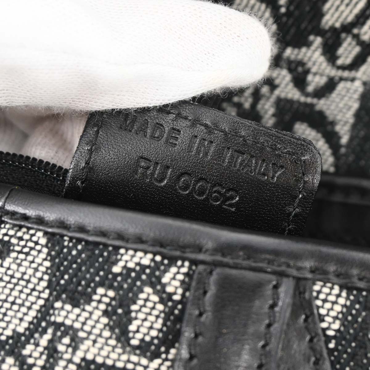 Christian Dior 2002 Black Trotter Saddle Handbag