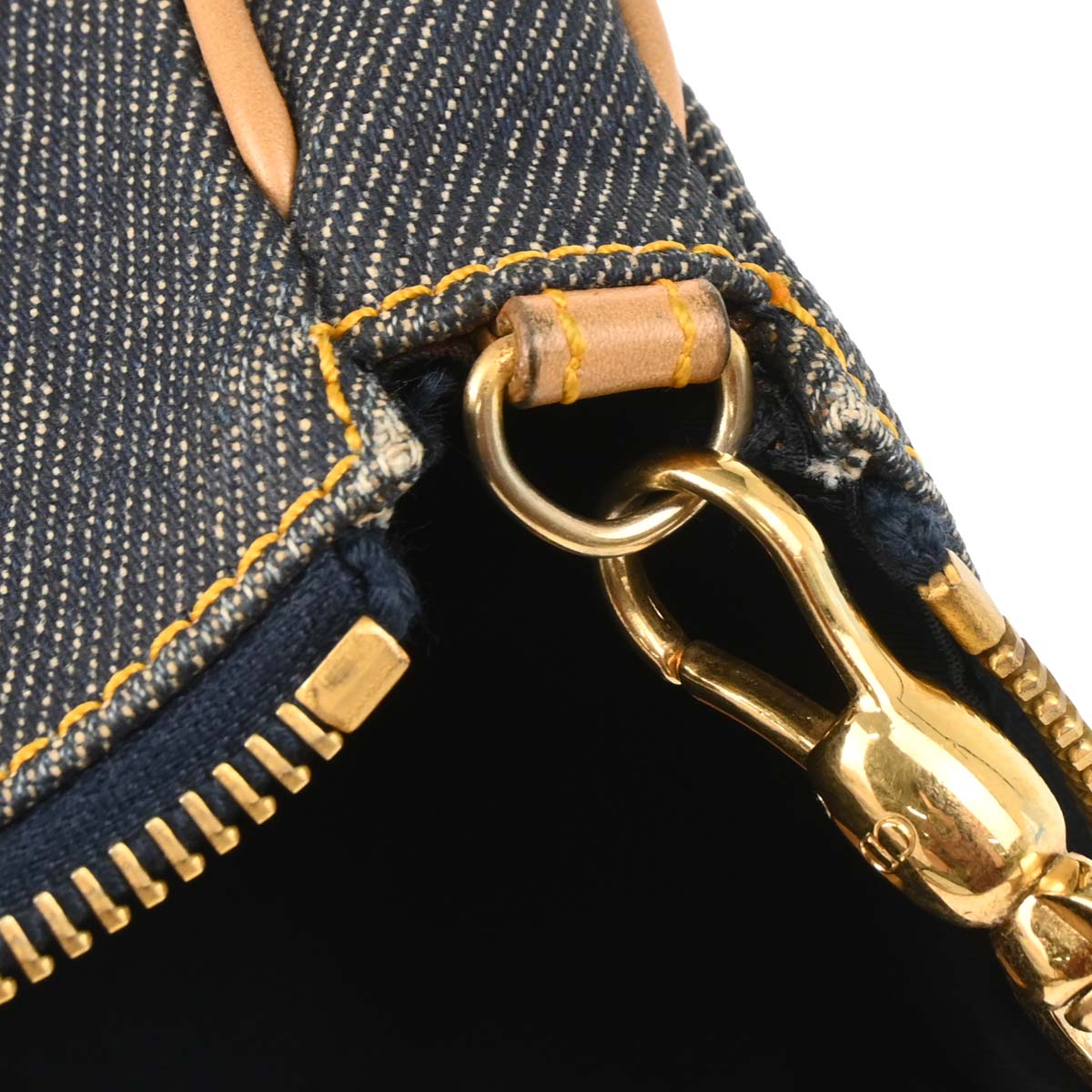 Christian Dior 2002 Navy Denim Saddle Handbag