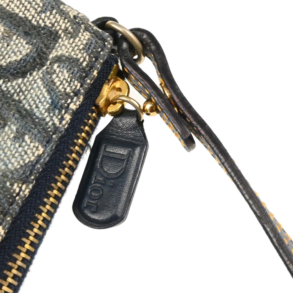 Christian Dior 2001 Navy Trotter Saddle Handbag