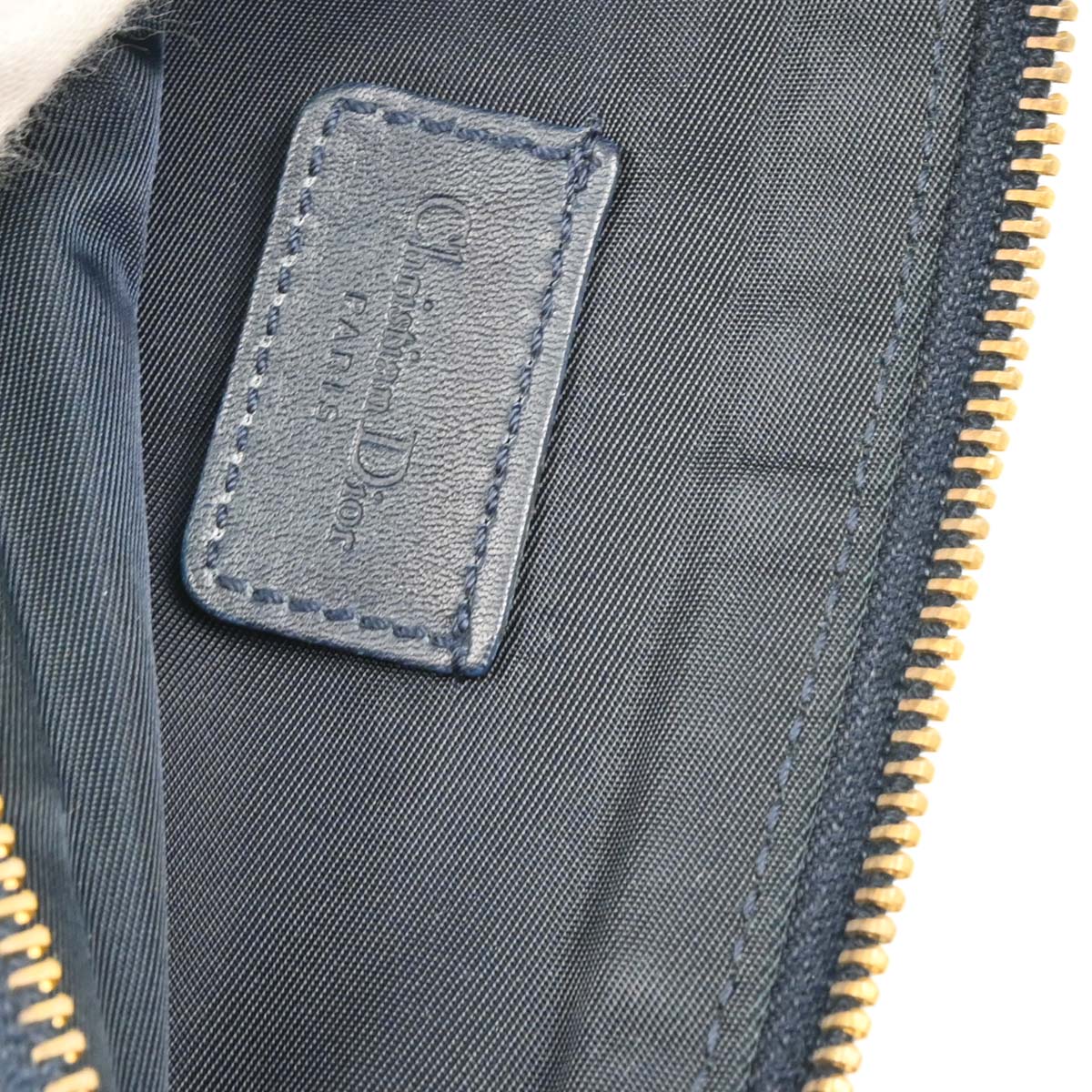 Christian Dior 2001 Navy Trotter Saddle Handbag