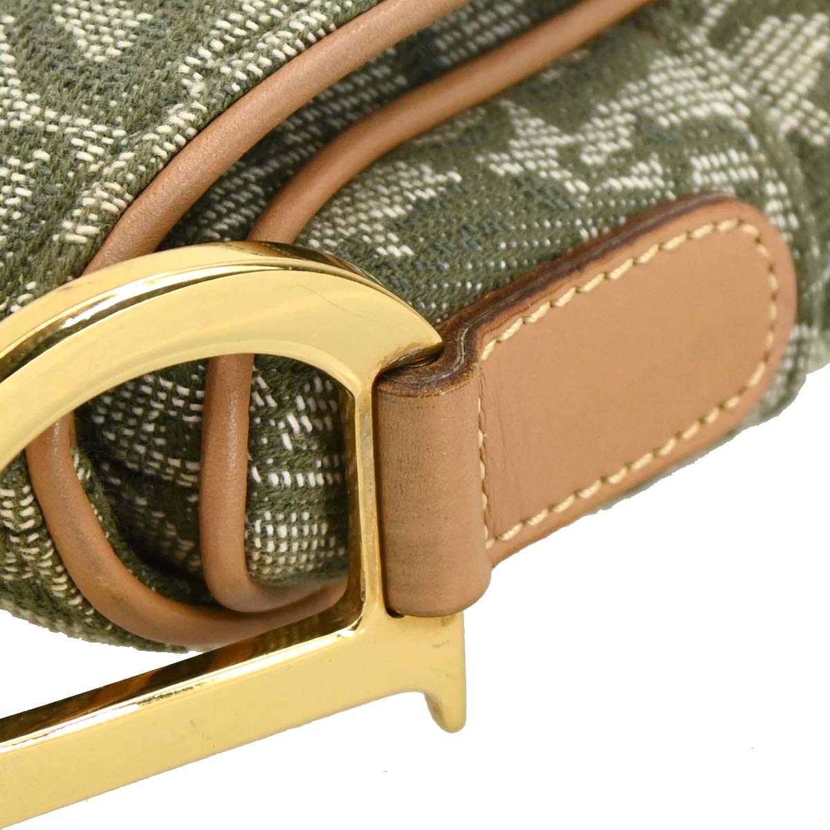 Christian Dior 2001 Green Trotter Saddle Handbag