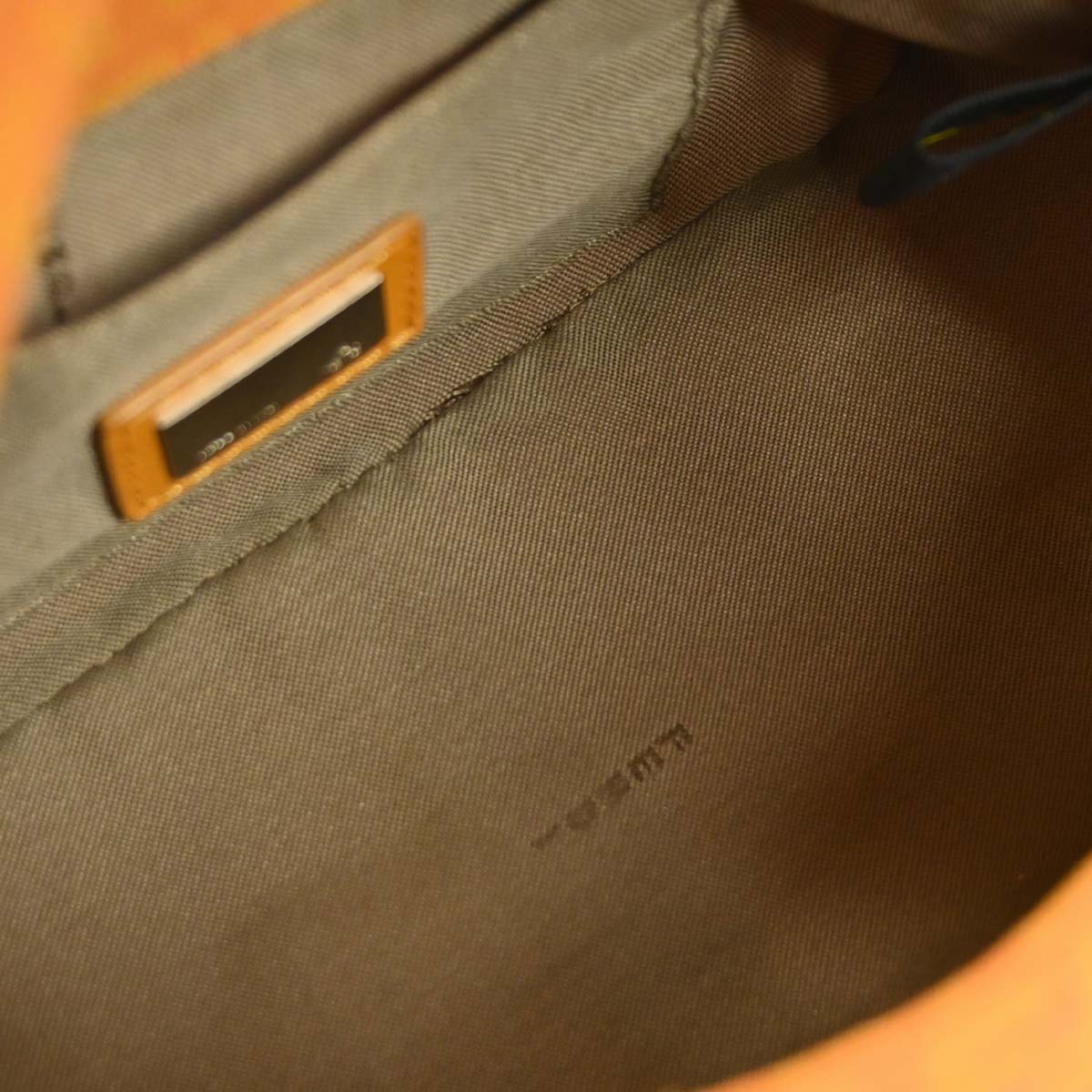 Fendi Orange Canvas Zucchino Handbag