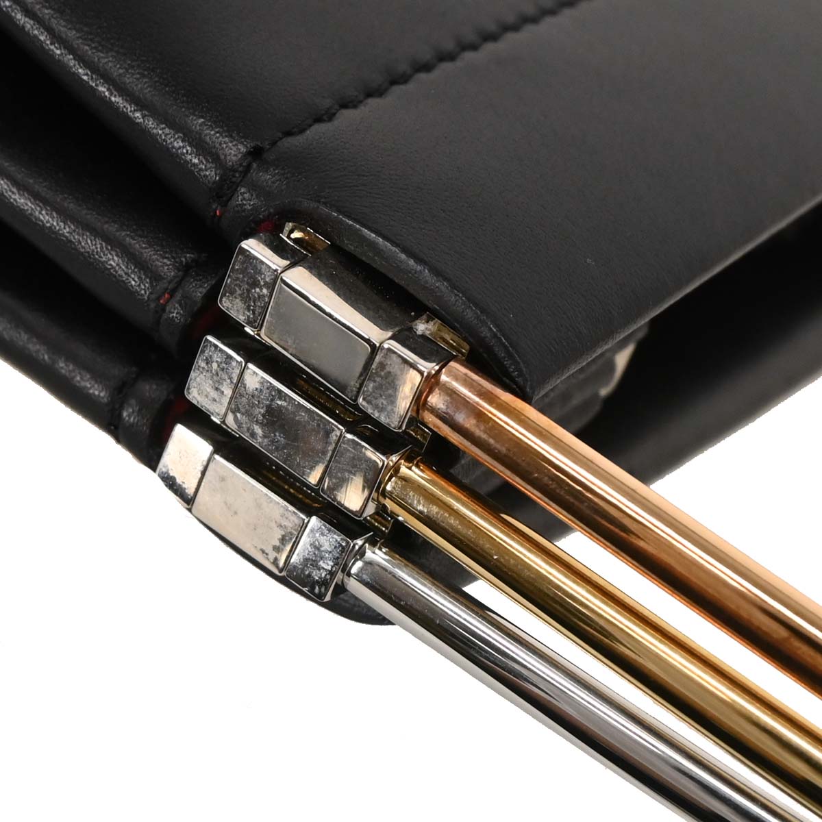 Cartier Black Leather Trinity Handbag