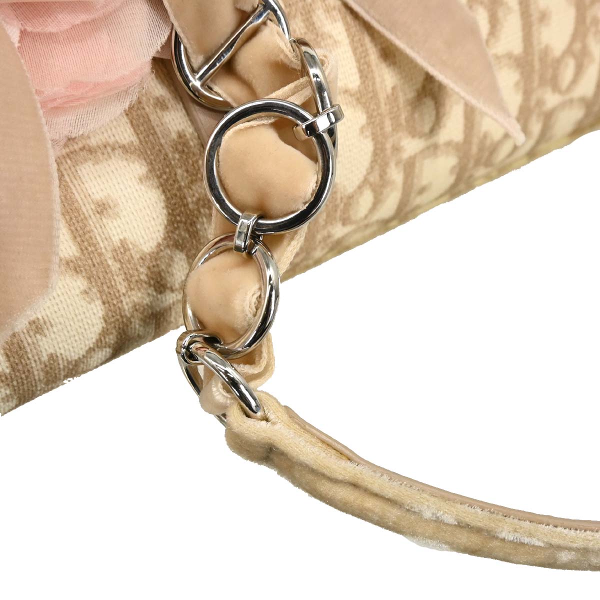 Christian Dior 2005 Beige PVC Romanttic Trotter Handbag