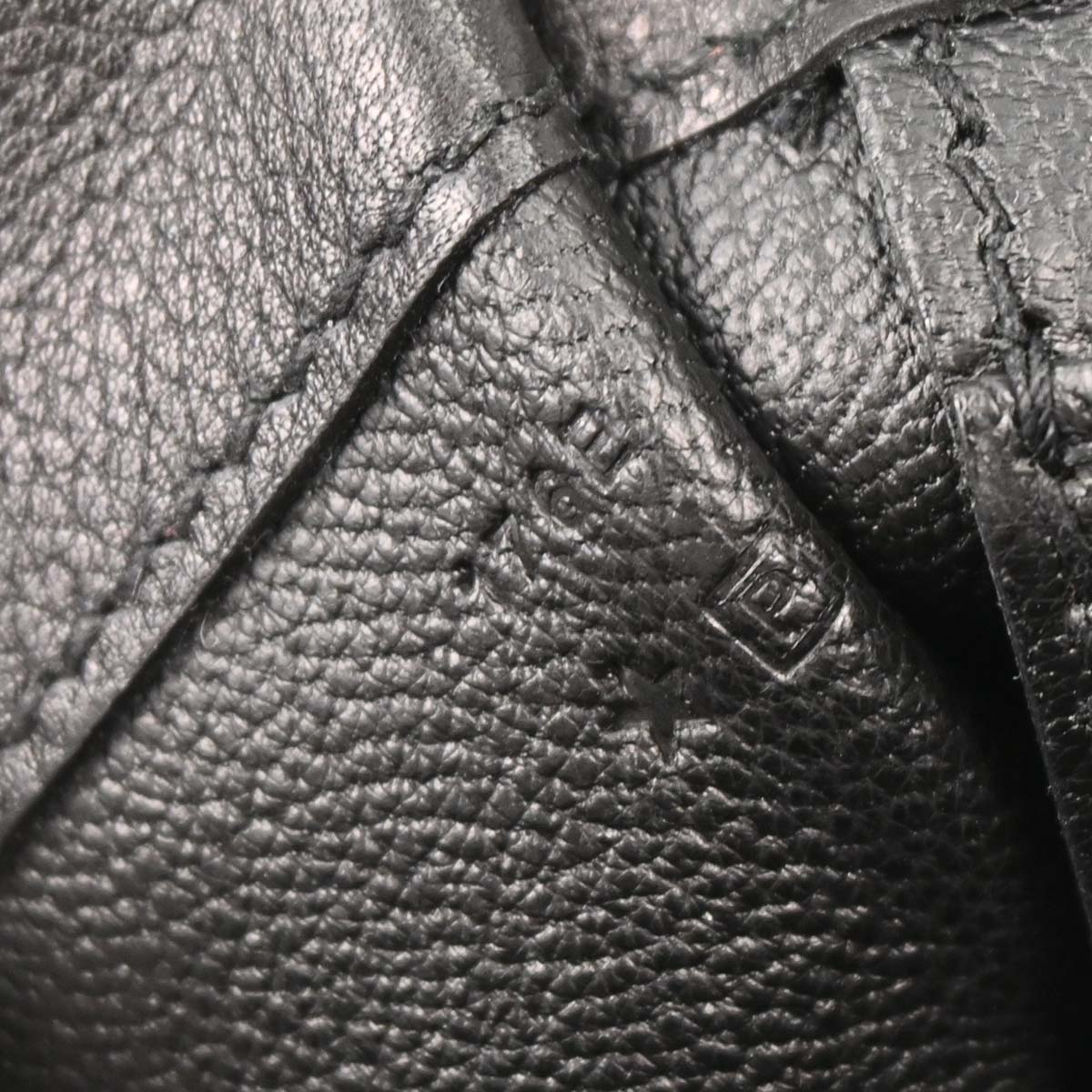 Hermes 2012 Black Evergrain Etribelt Handbag