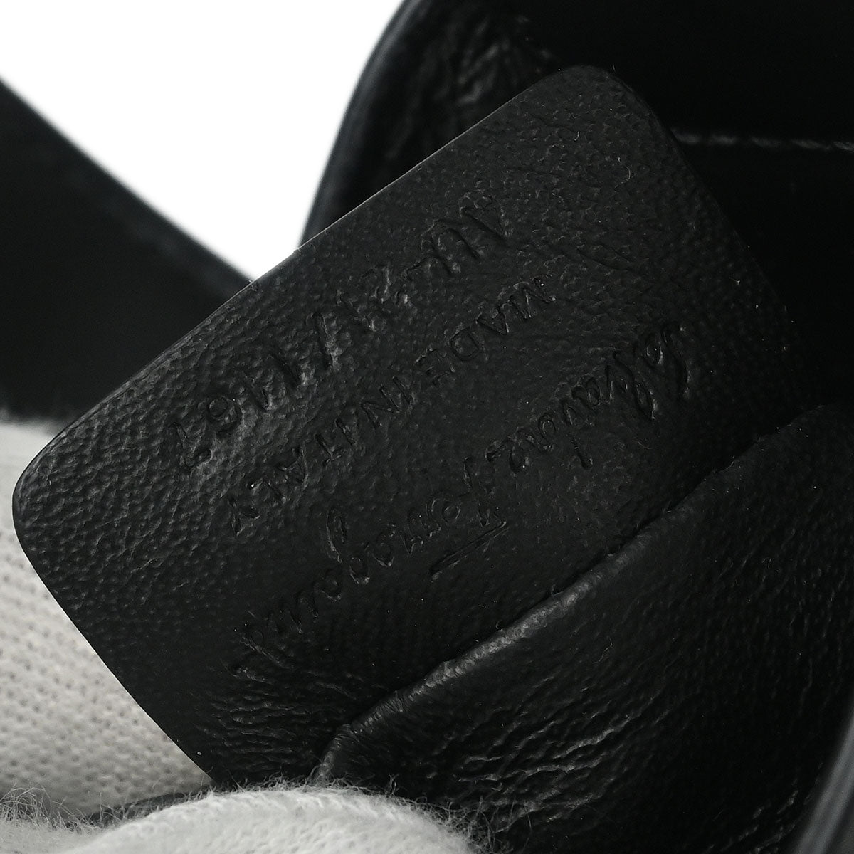 Salvatore Ferragamo Black Leather Gancini Handbag