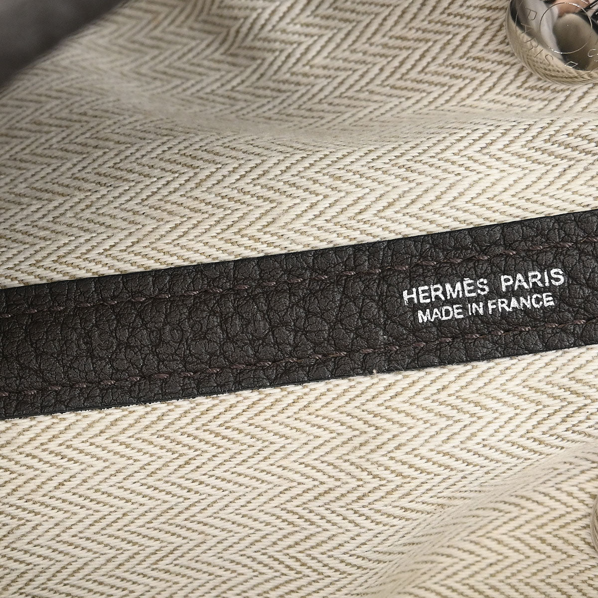 Hermes 2015 Ebene Negonda Garden Party 30 TPM Tote Handbag