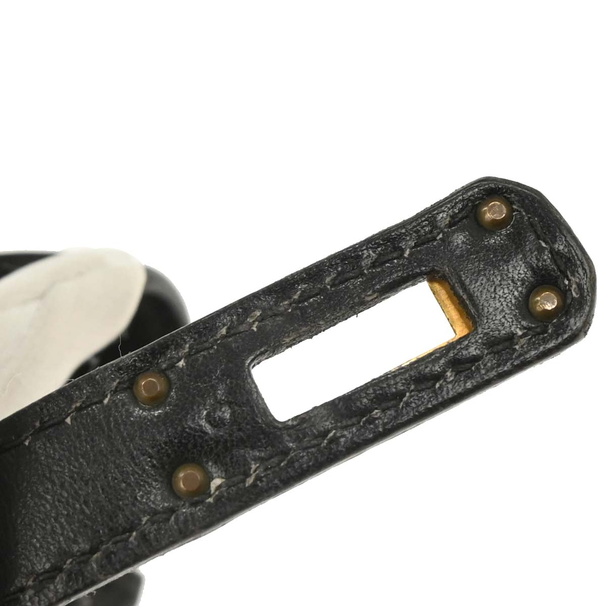 Hermes 1997 Black Box Calf Kelly A Dos PM Backpack