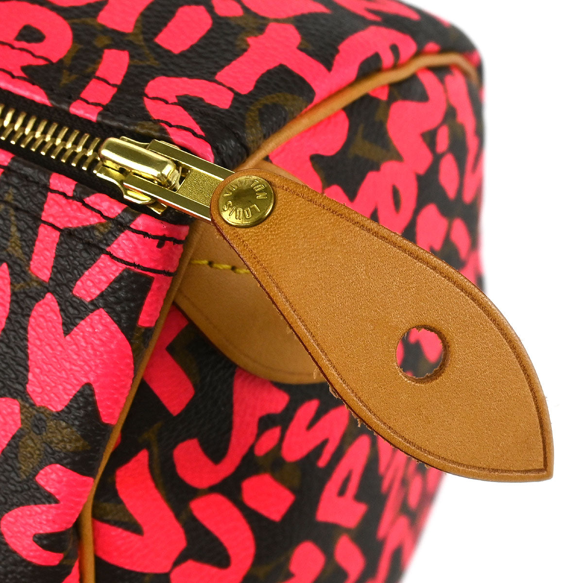 Louis Vuitton 2009 Pink Monogram Graffiti Speedy 30 Handbag M93704