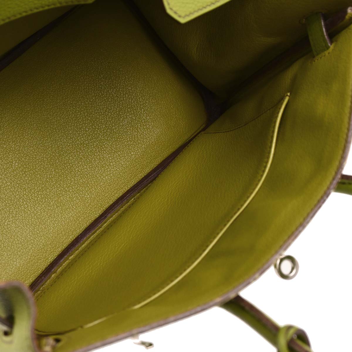 Hermes 2006 Anis Green Togo Birkin 25 Handbag