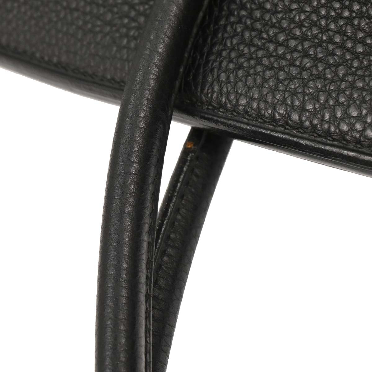 Hermes 2006 Black Taurillon Clemence Birkin 40 Handbag