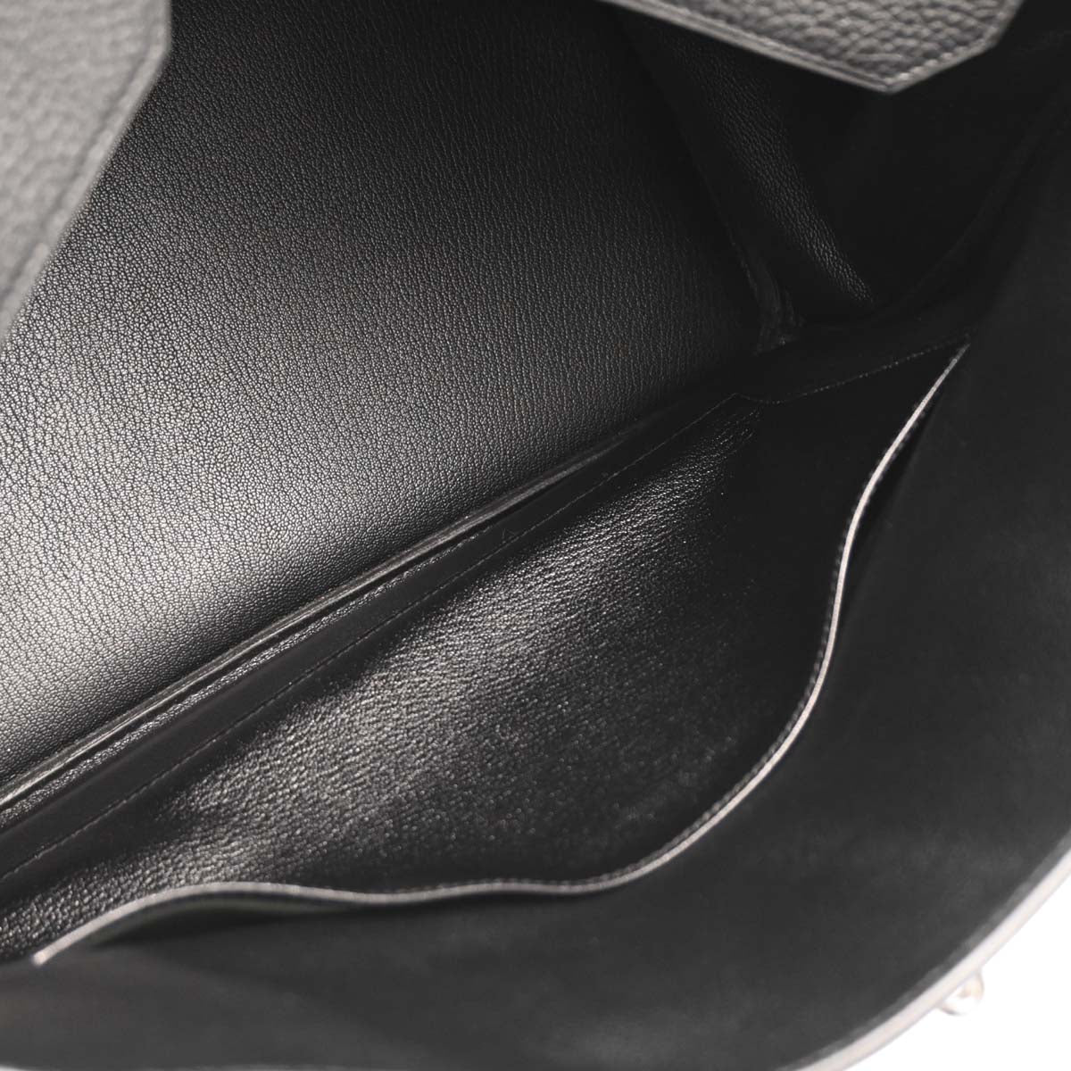 Hermes 2006 Black Taurillon Clemence Birkin 40 Handbag