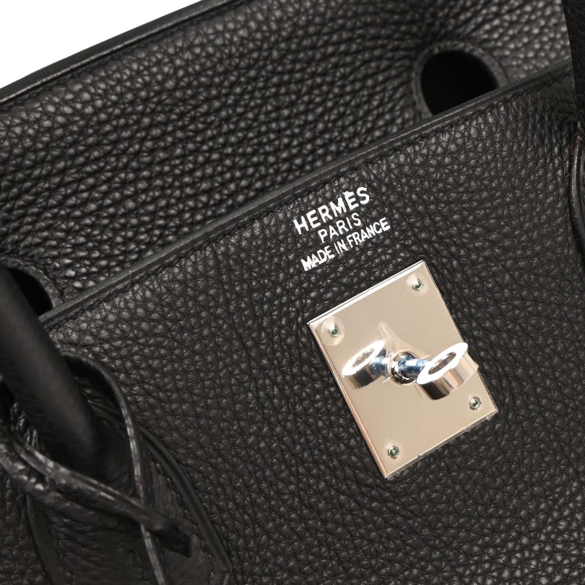 Hermes 2006 Black Taurillon Clemence Birkin 40 Handbag