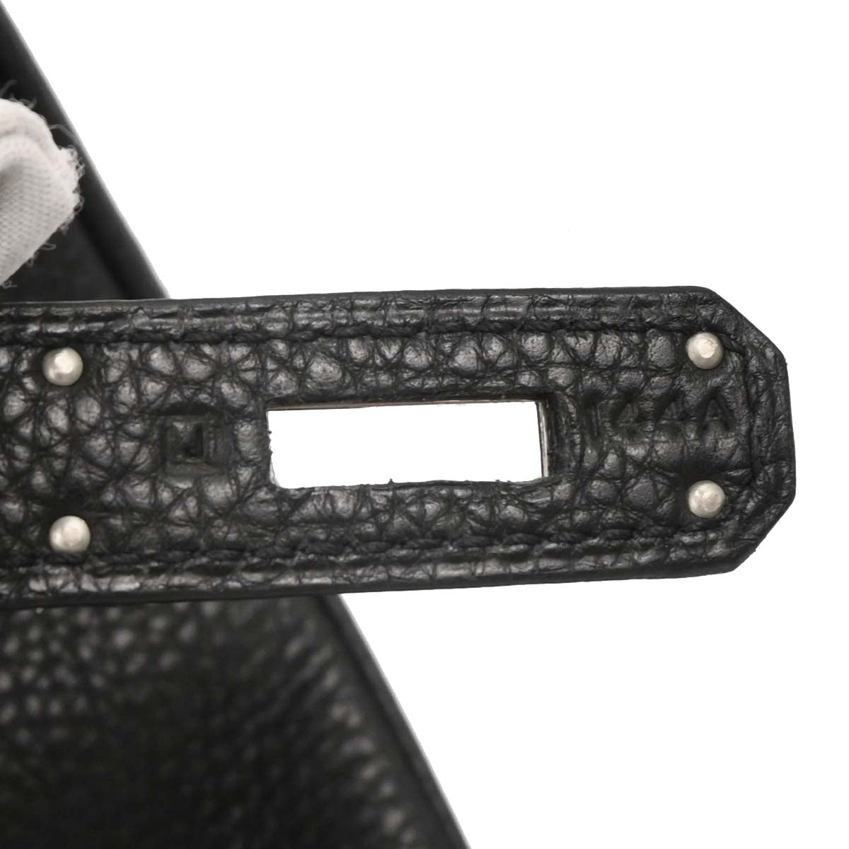 Hermes 2006 Black Taurillon Clemence Birkin 40 Handbag