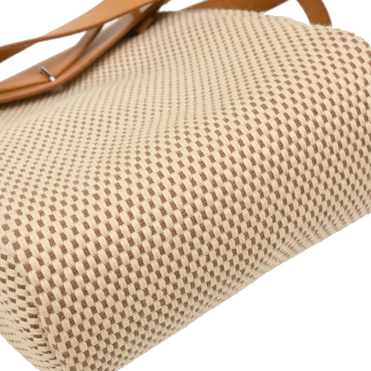 Hermes Beige Black Toile GM Officier Herbag TPM 2 in 1 Shoulder Bag