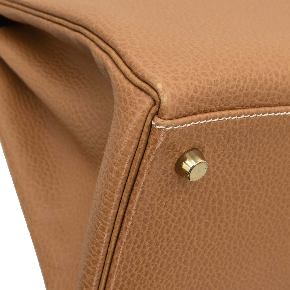 Hermes 1998 Natural Ardennes Kelly 35 Retourne 2way Shoulder Handbag