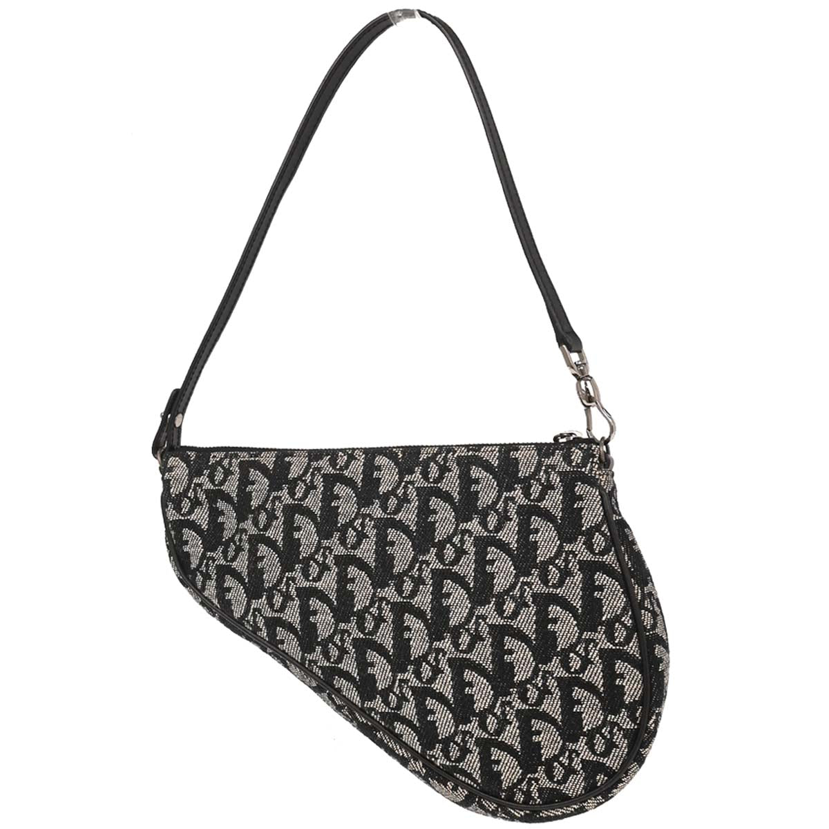 Christian Dior Black Trotter Saddle Handbag