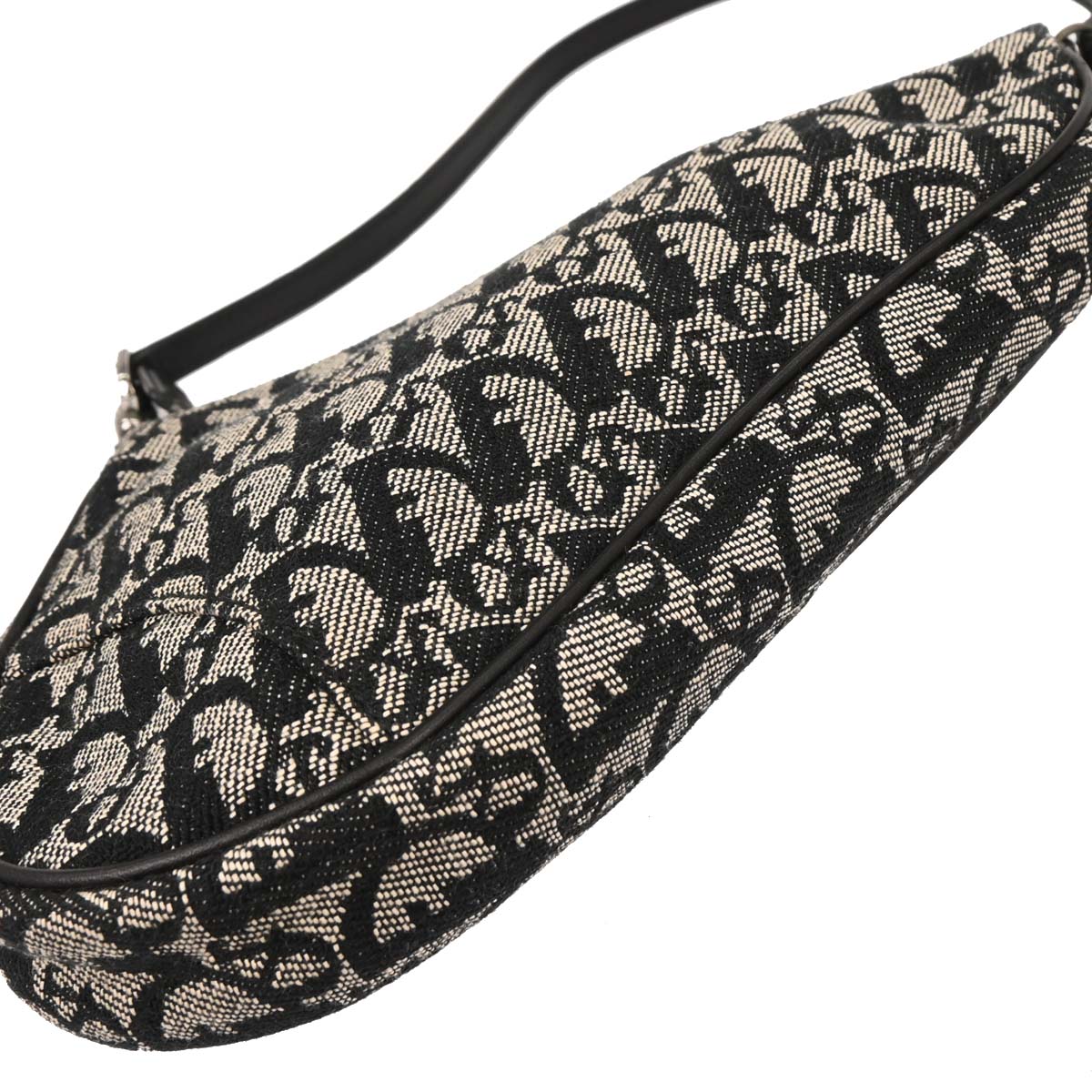 Christian Dior Black Trotter Saddle Handbag