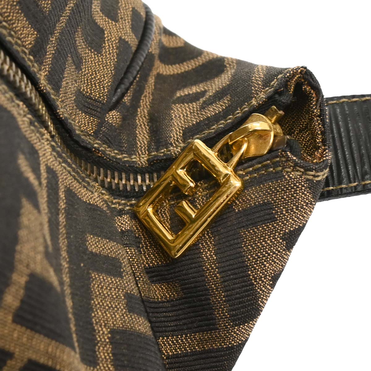Fendi Brown Canvas Zucca Handbag
