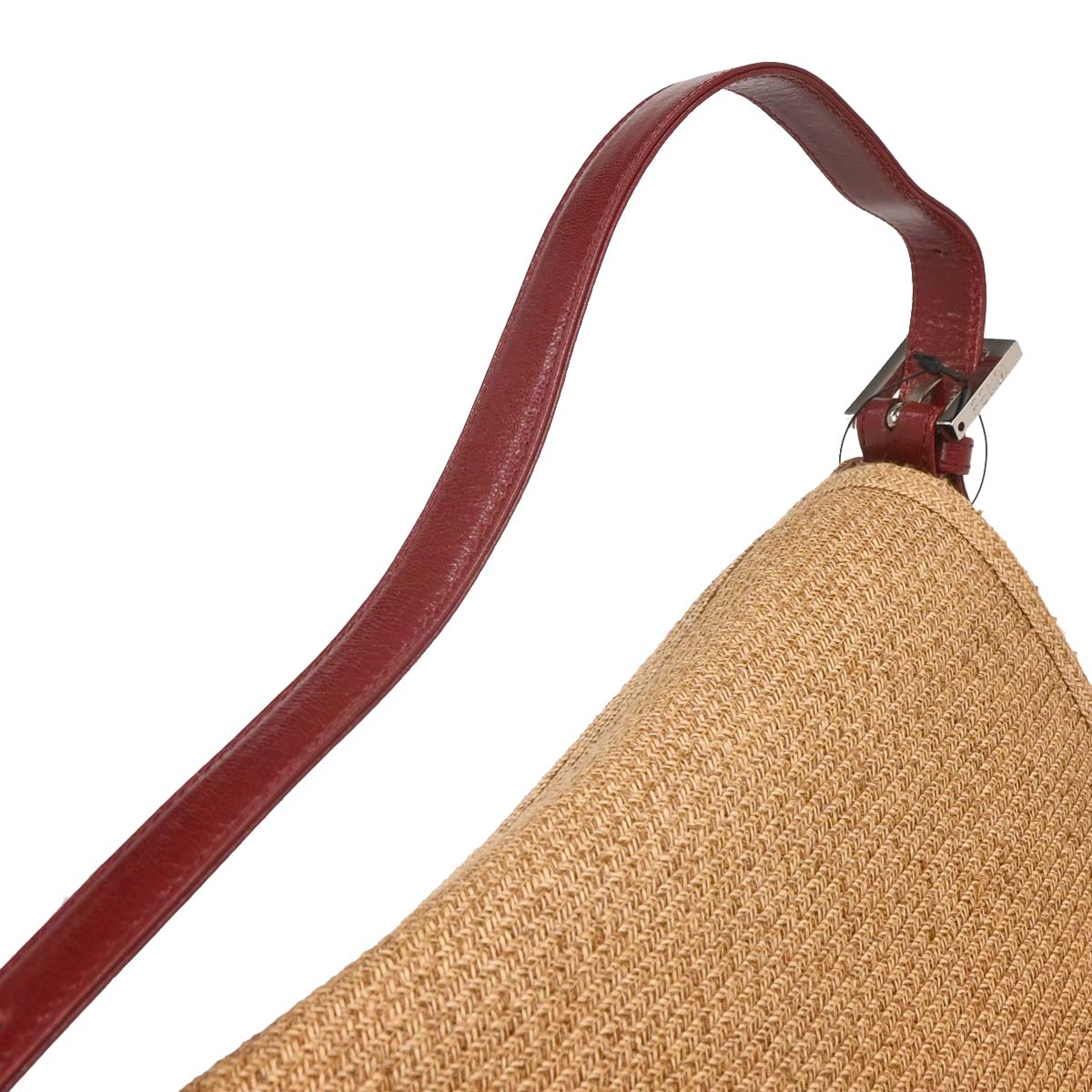 Fendi Beige Straw Mamma Baguette Handbag