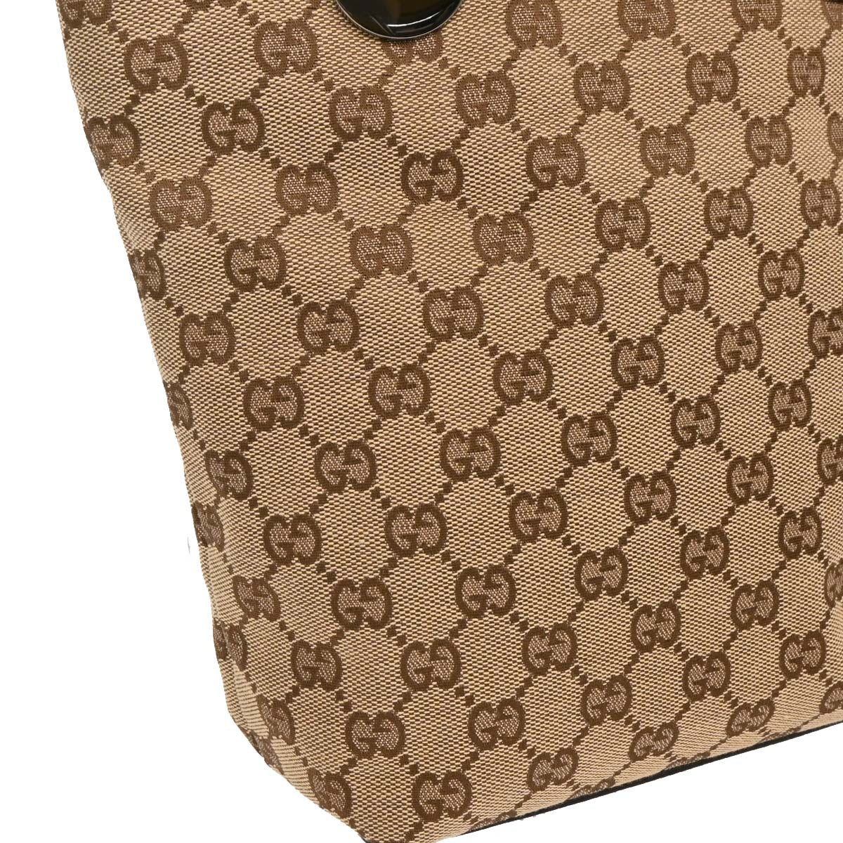 Gucci Beige Canvas GG Tote Handbag