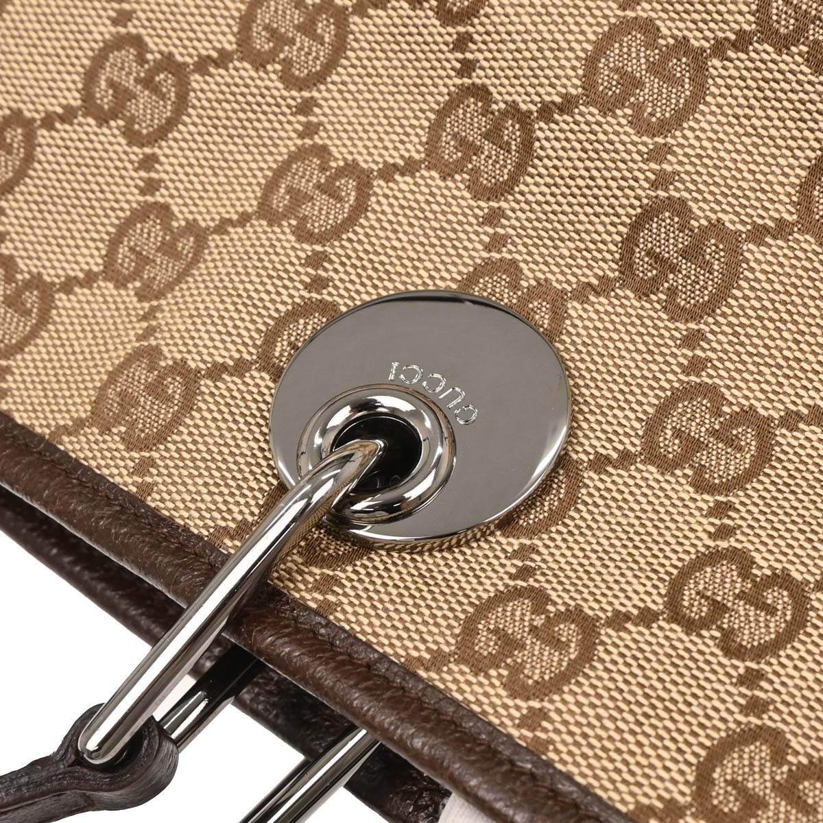 Gucci Beige Canvas GG Tote Handbag
