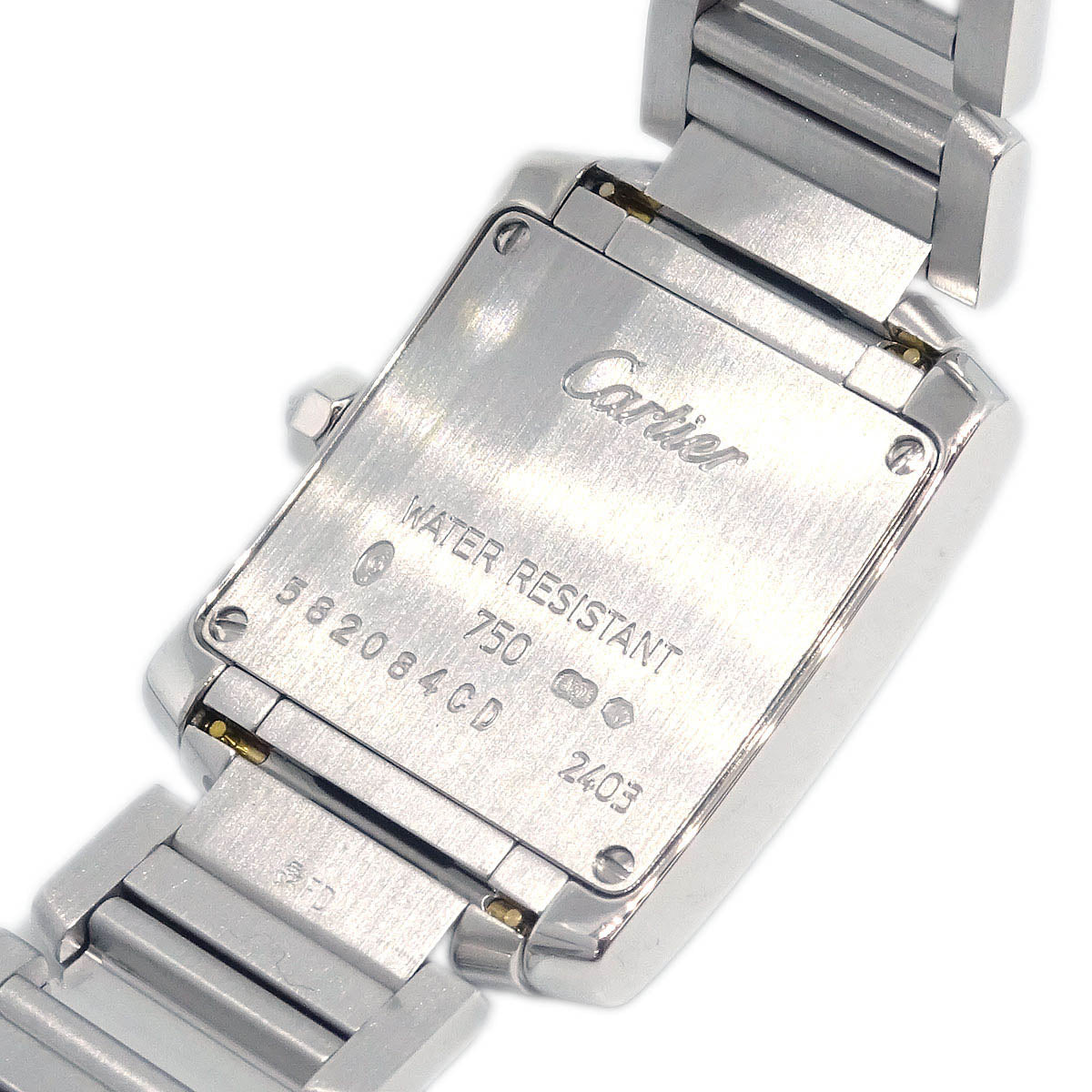 Cartier Tank Francaise SM Ref.2403 Quartz Watch 18KWG Diamond
