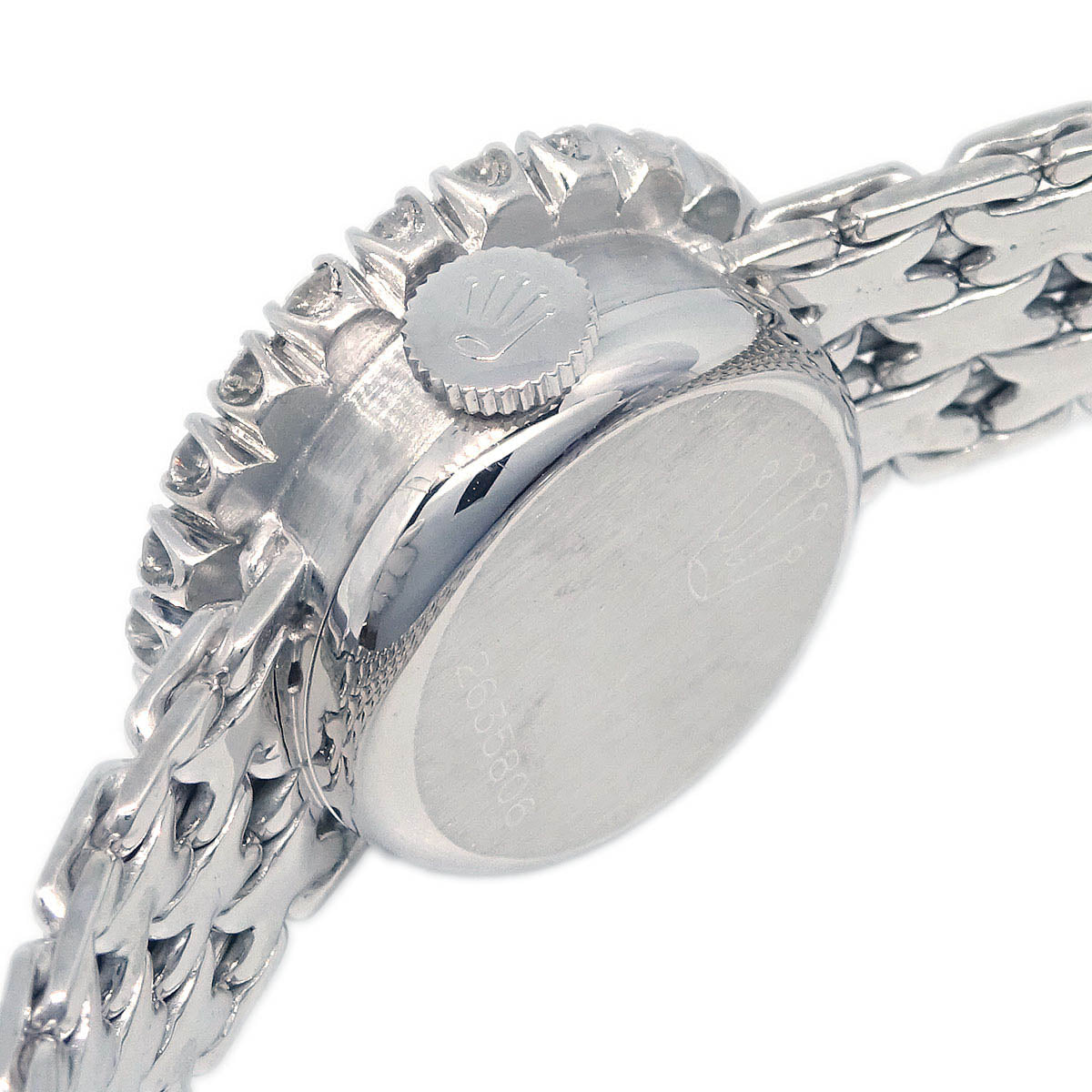 Rolex Precision Ref.3188 Manual-winding Watch Diamond 18KWG
