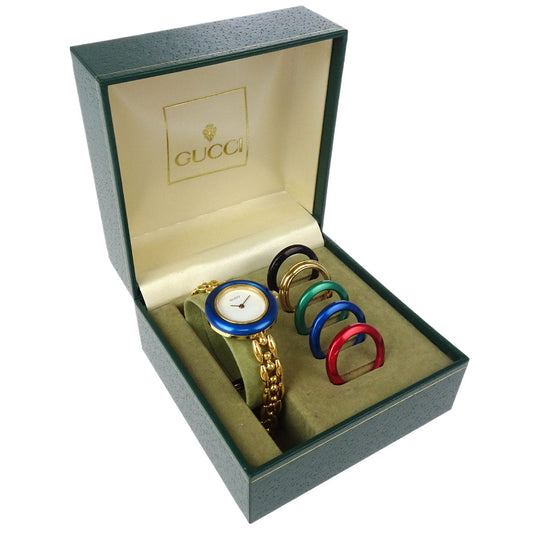 Gucci 11/12.2 Change Bezel Chameleon Quartz Watch SS