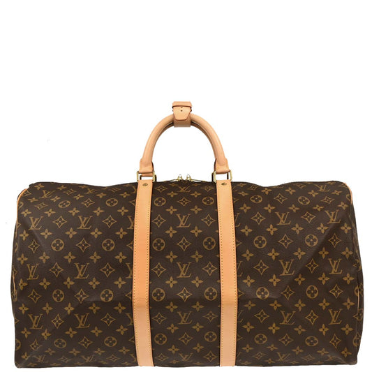 Louis Vuitton 1998 Monogram Keepall 55 Travel Duffle Handbag M41424